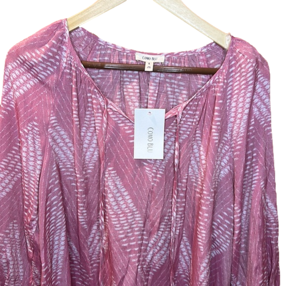 Breezy Boho Top  Loose Fitting Size Large  NWT